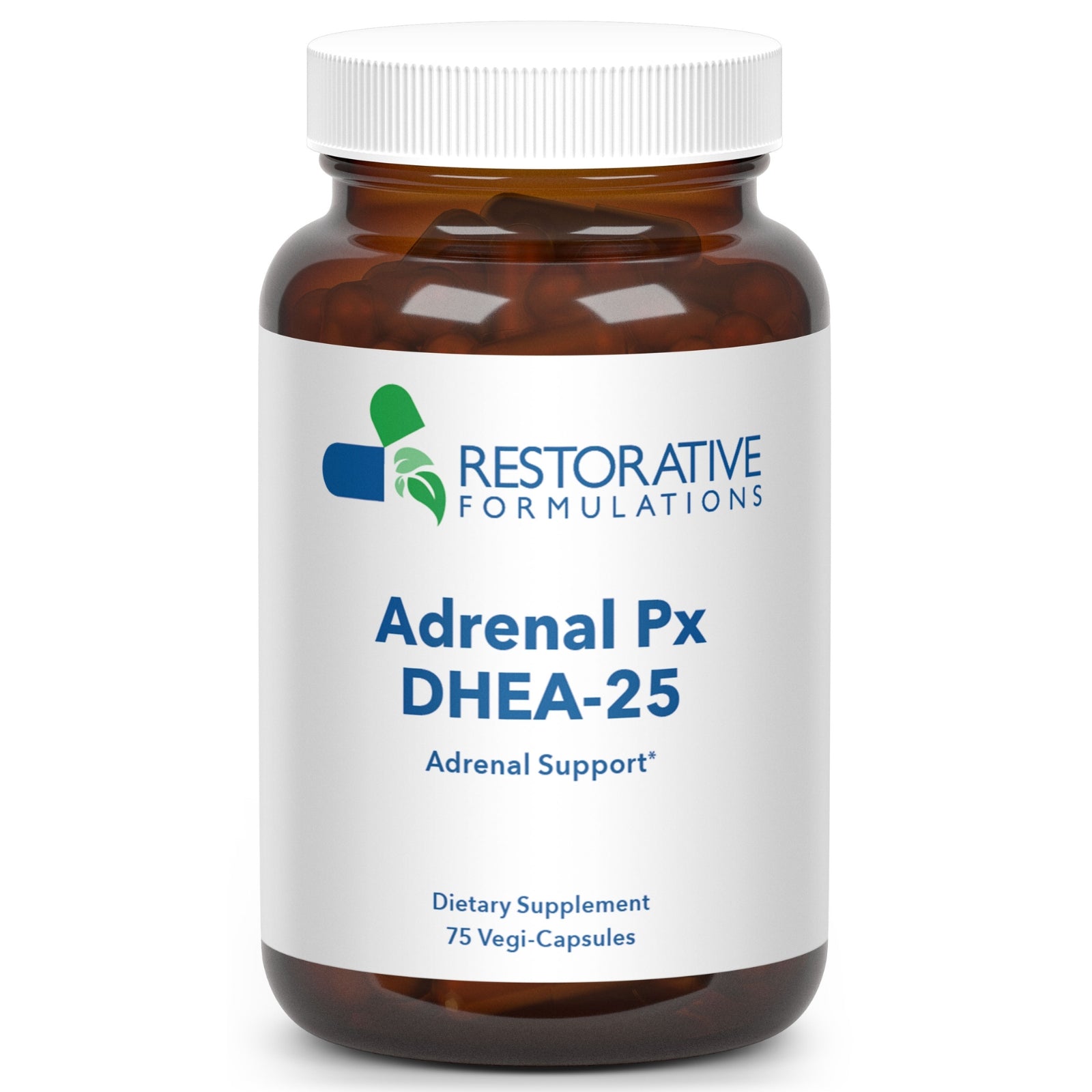Restorative Formulations, Adrenal Px DHEA-25, 75 Vegi-Capsules UPC 850030558626 | HiLife Vitamins
